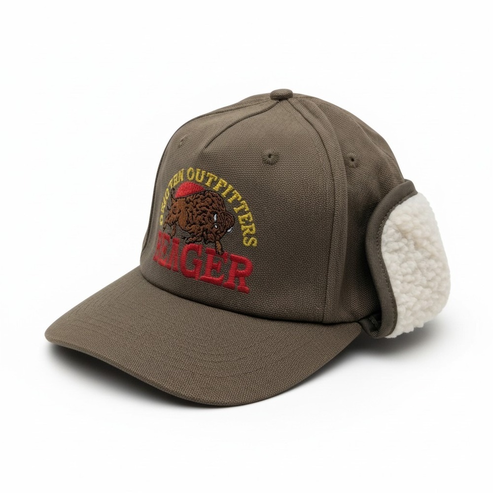 Seager Ride For The Brand Flapjack Hat Brown Buffalo Sherpa Ear Flap